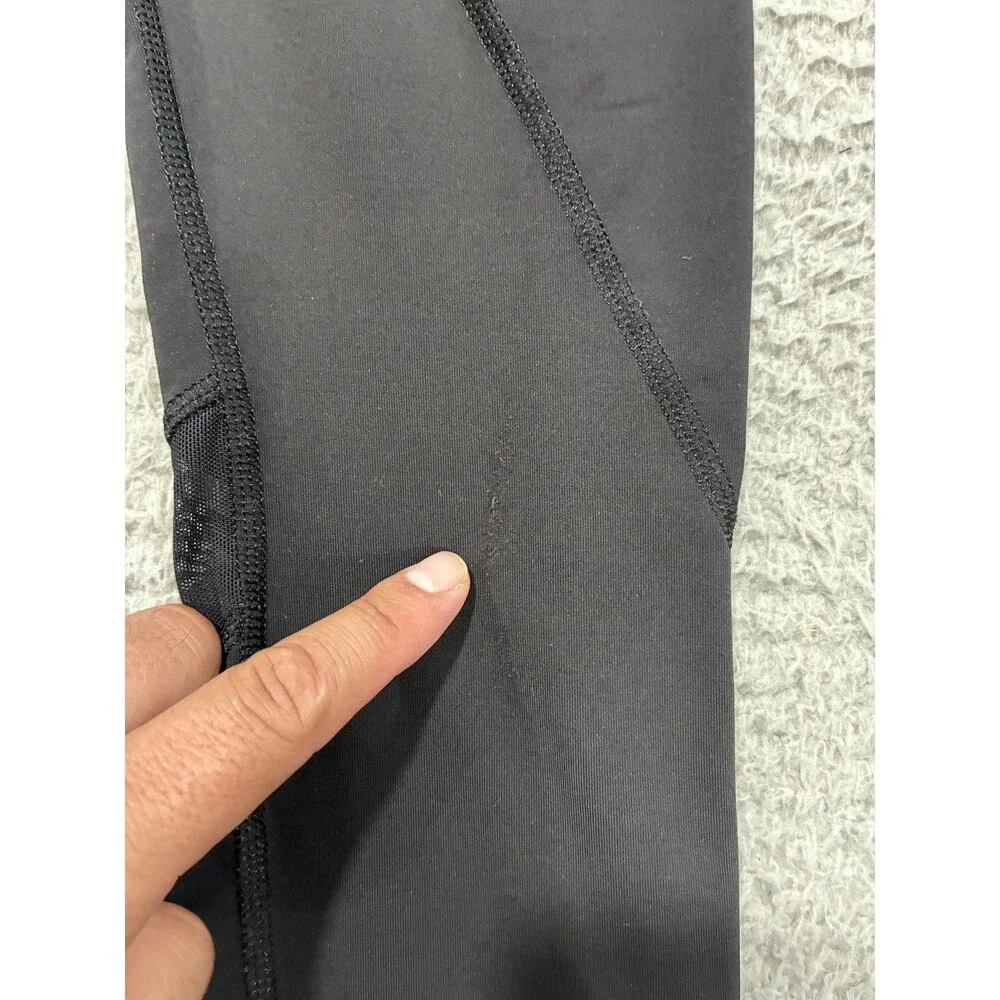 Lululemon Leggings Womens 4 Black Ankle Zip Pocket Running Yoga Tight Athletic
